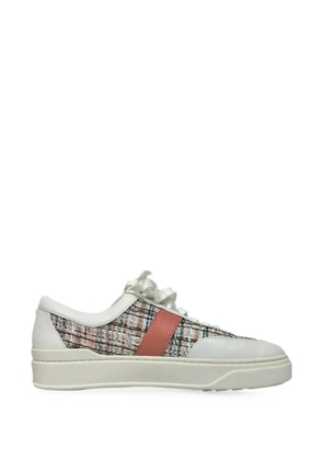 Stuart Weitzman Tweed Accent sneakers - White