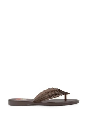 GANNI Melissa flip flops - Brown