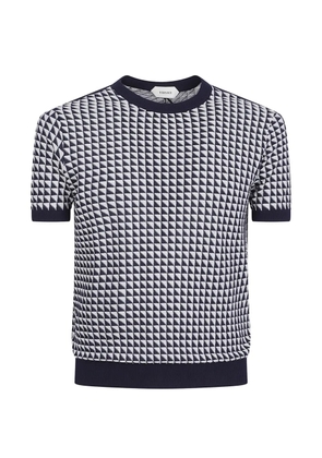 Versace geometric-pattern T-shirt - White
