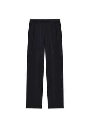 Emporio Armani logo-embroidered loose-fit trousers - Blue