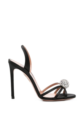 Aquazzura Crystal Bubble slingback sandals - Black