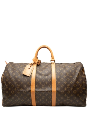 Louis Vuitton Pre-Owned 1990 Monogram Keepall 55 travel bag - Brown