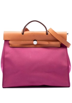 Hermès Pre-Owned 2014 Toile Herbag Zip 39 satchel - Pink