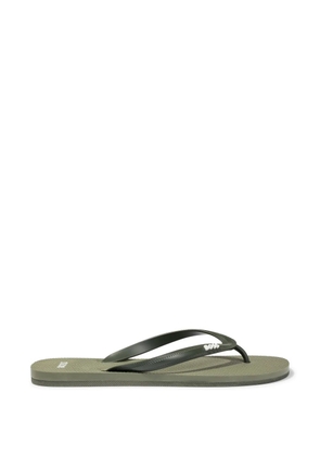 BOSS logo-print flip flops - Green