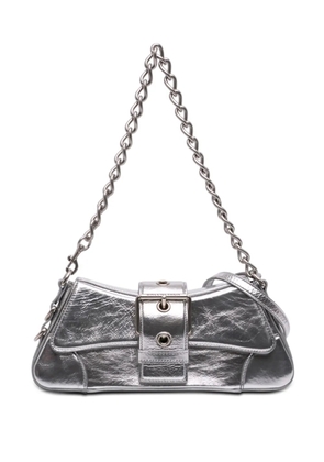 Balenciaga Pre-Owned 2022 Small Metallic Calfskin Lindsay satchel - Silver