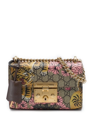 Gucci Pre-Owned 2000-2015 Small GG Supreme Bengal Padlock crossbody bag - Neutrals