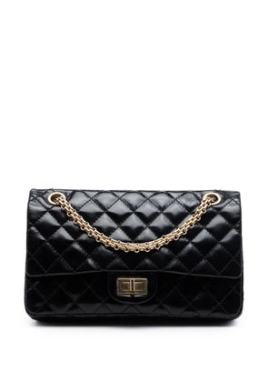 CHANEL Pre-Owned 2008-2009 Quilted Glazed Calfskin Reissue 2.55 Accordion Flap 225 shoulder bag - Black