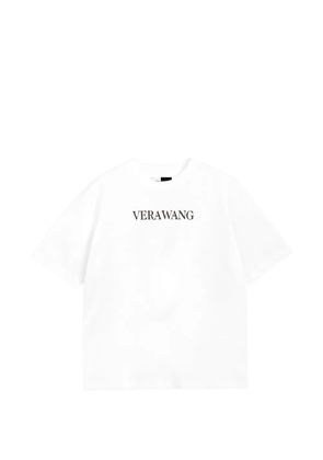 Vera Wang logo-print cotton T-shirt - White