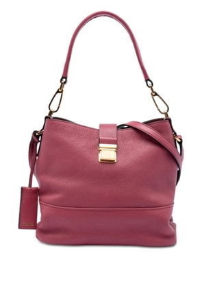 Miu Miu Pre-Owned 2010-2026 Goatskin Madras Convertible Hobo satchel - Pink
