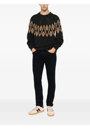 DONDUP intarsia-knit raglan-sleeve sweater - Grey