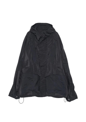 Yoshiokubo hooded panelled jacket - Black