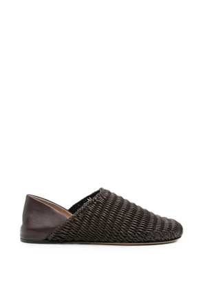 JW Anderson woven-leather mules - Brown