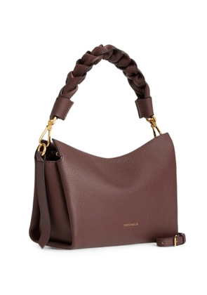 Coccinelle Boheme braided leather shoulder bag - Brown
