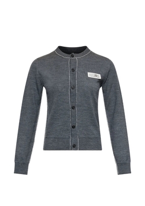 MM6 Maison Margiela button-front wool-blend knit cardigan - Grey
