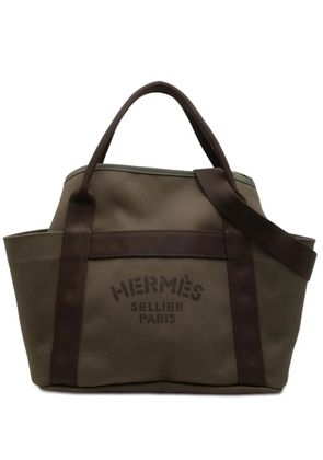 Hermès Pre-Owned 2017 Toile Sac de Pansage Grooming Bag satchel - Brown