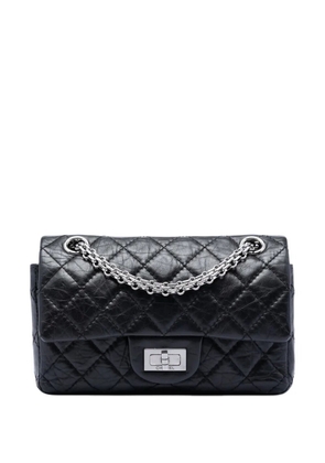 CHANEL Pre-Owned 2012-2013 Quilted Aged Calfskin Reissue 2.55 Double Flap 224 shoulder bag - Black