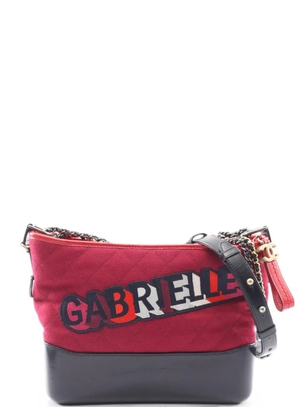 CHANEL Pre-Owned 2017-2018 large Gabrielle shoulder bag - Red