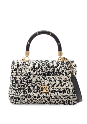 CHANEL Pre-Owned 2018 Matelassé tweed handbag - Black