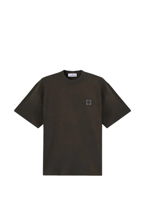 Stone Island logo-patch T-shirt - Grey