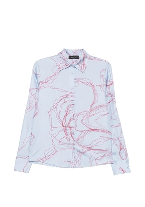 Fabiana Filippi graphic-print button-up shirt - Blue
