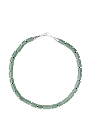 Lié Studio The Sadie aventurine beaded necklace - Silver