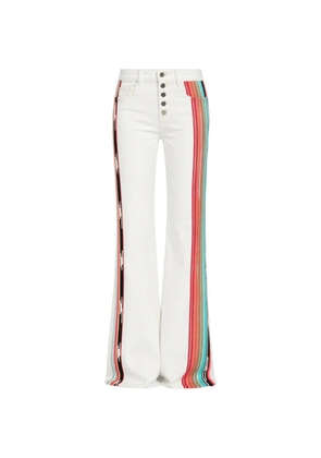 Hellessy Omar side-stripe denim jeans - White