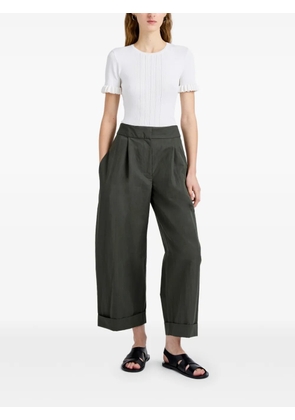 Proenza Schouler White Label Talla pants in washed cotton - Green