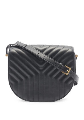 Saint Laurent Pre-Owned 2010s Joan chevron-quilted shoulder bag - Black