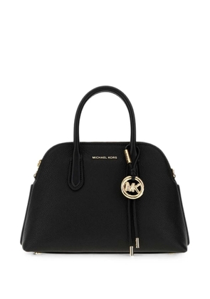 Michael Michael Kors Freddie logo-plaque pebbled-leather tote bag - Black