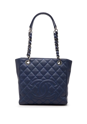 CHANEL Pre-Owned 2009-2010 Caviar Petite Shopping tote bag - Blue