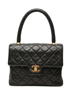 CHANEL Pre-Owned 1991-1994 Small Lambskin Kelly Top Handle Bag handbag - Black