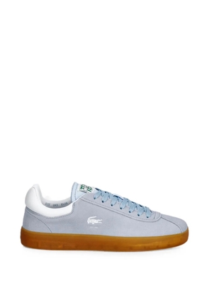 Lacoste logo-embroidered gum-sole sneakers - Blue