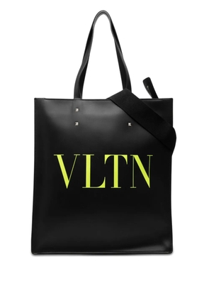 Valentino Garavani Pre-Owned 2021-2022 Calfskin Rockstud VLTN Tote satchel - Black