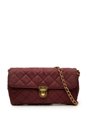 Prada Pre-Owned 2013-2026 Impuntu Tessuto Chain crossbody bag - Red