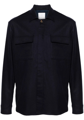 Eleventy fleece shirt jacket - Blue