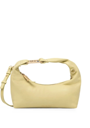 Pedro Del Hierro logo-plaque half-moon tote bag - Yellow