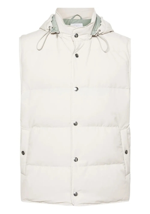 Eleventy hooded padded gilet - Neutrals