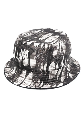 AMIRI logo-embroidered reversible bucket hat - Black