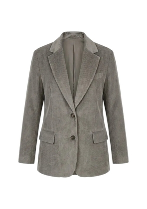 Brunello Cucinelli corduroy single-breasted blazer - Grey