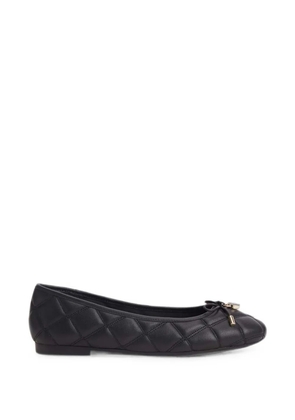 Tommy Hilfiger quilted logo-plaque ballet flats - Black
