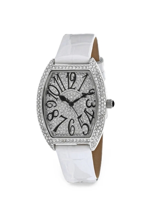 CHRISTIAN VAN SANT crystal-embellished 42mm watch - White