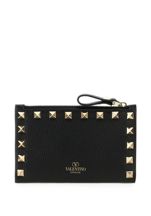 Valentino Garavani Rockstud leather card case - Black