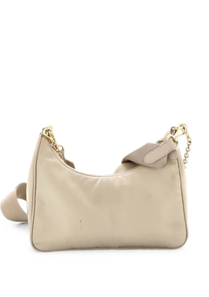 Prada Pre-Owned Re-Edition 2005 Shoulder Bag Tessuto Small crossbody bag - Neutrals