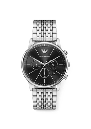 Emporio Armani chronograph 42mm watch - Black