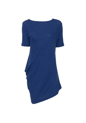 Yohji Yamamoto high-twisted short-sleeve T-shirt - Blue