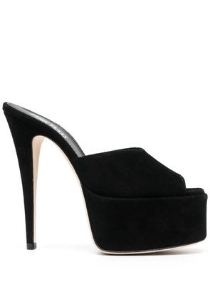 Paris Texas 155mm peep-toe stiletto-heel sandals - Black