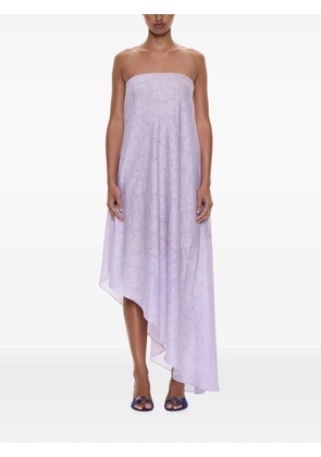 Christopher Esber Light Leak jacquard strapless dress - Purple