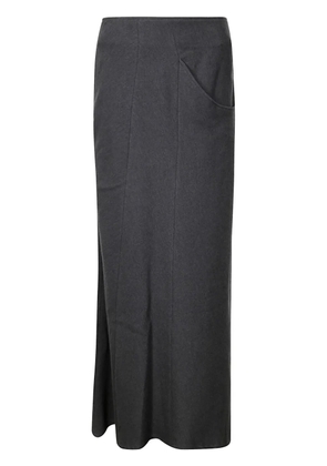 Yohji Yamamoto pocketed skirt - Grey
