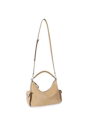 Lauren Ralph Lauren mini Blaike suede shoulder bag - Neutrals