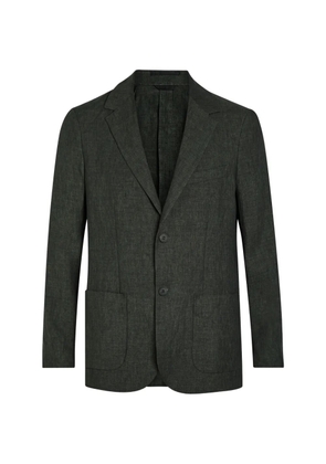 Sunspel single-breasted patch-pocket blazer - Green